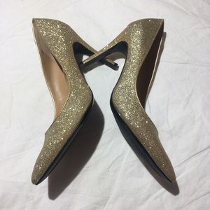 Isaac Mizrahi NY ‘Lamist’ Gold Glitter Pump